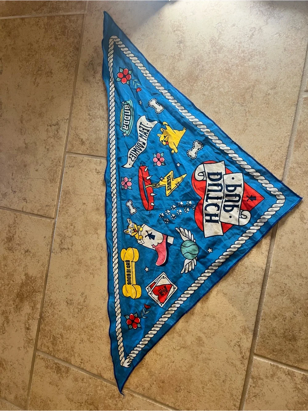 Dutch Bros 2024 Dutch Pup Dog Bandana National Dog Day Pet Handkerchief Coffee